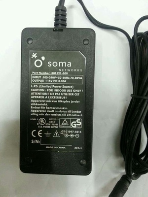 New soma NETWORKS 001521-000 15V 3.33A power adapter supply 2.5*5.5mm